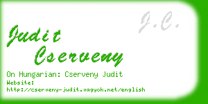 judit cserveny business card